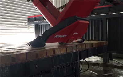 Máquina de corte de puente de mesa inclinada